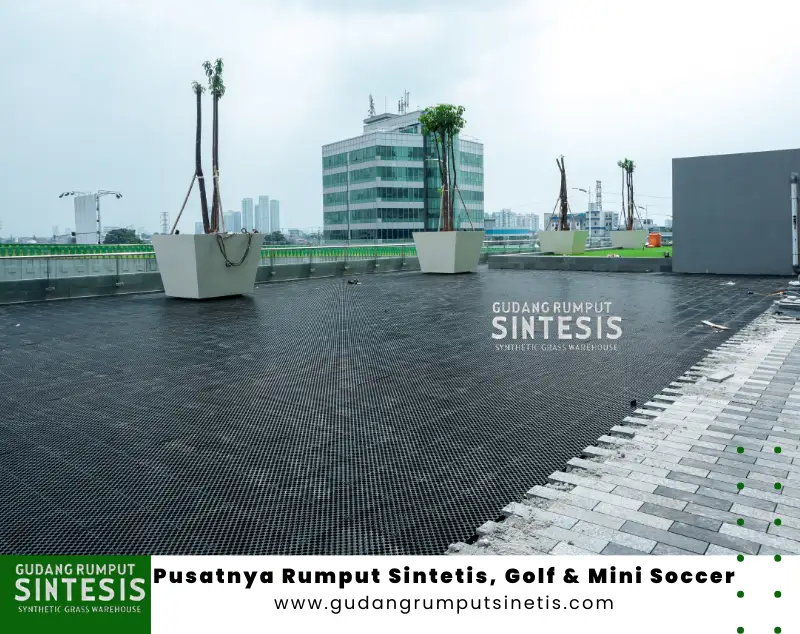 drainage cell untuk rooftop garden