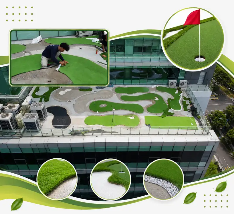 pembuatan lapangan mini golf