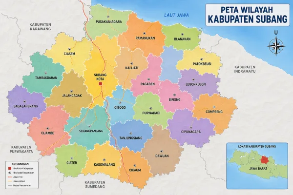 peta wilayah subang