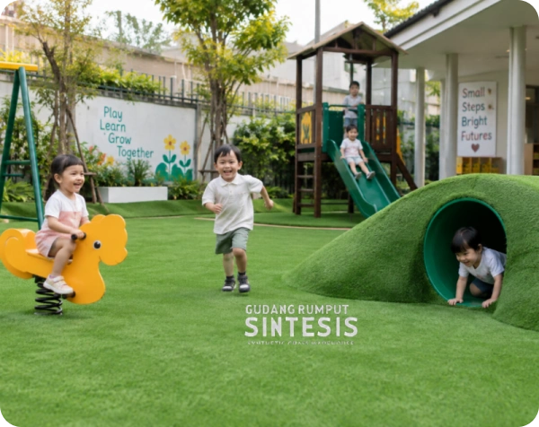 rumput sintetis taman main anak